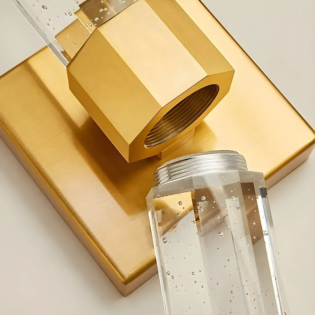 Stylish LED Vanity Light with Crystal Shade for Bathroom Image - 13