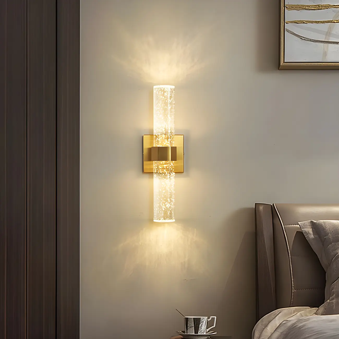 Stylish LED Vanity Light with Crystal Shade for Bathroom Image - 17 | homeyfad