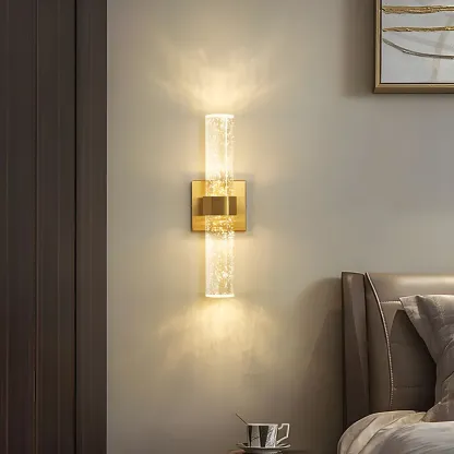 Stylish LED Vanity Light with Crystal Shade for Bathroom Image - 17