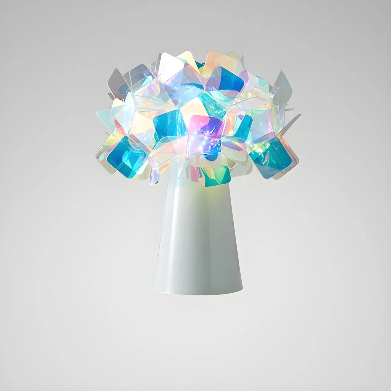 Orange Metal LED Flower Shaped Table Lamp for Bedroom Image - 9 | homeyfad
