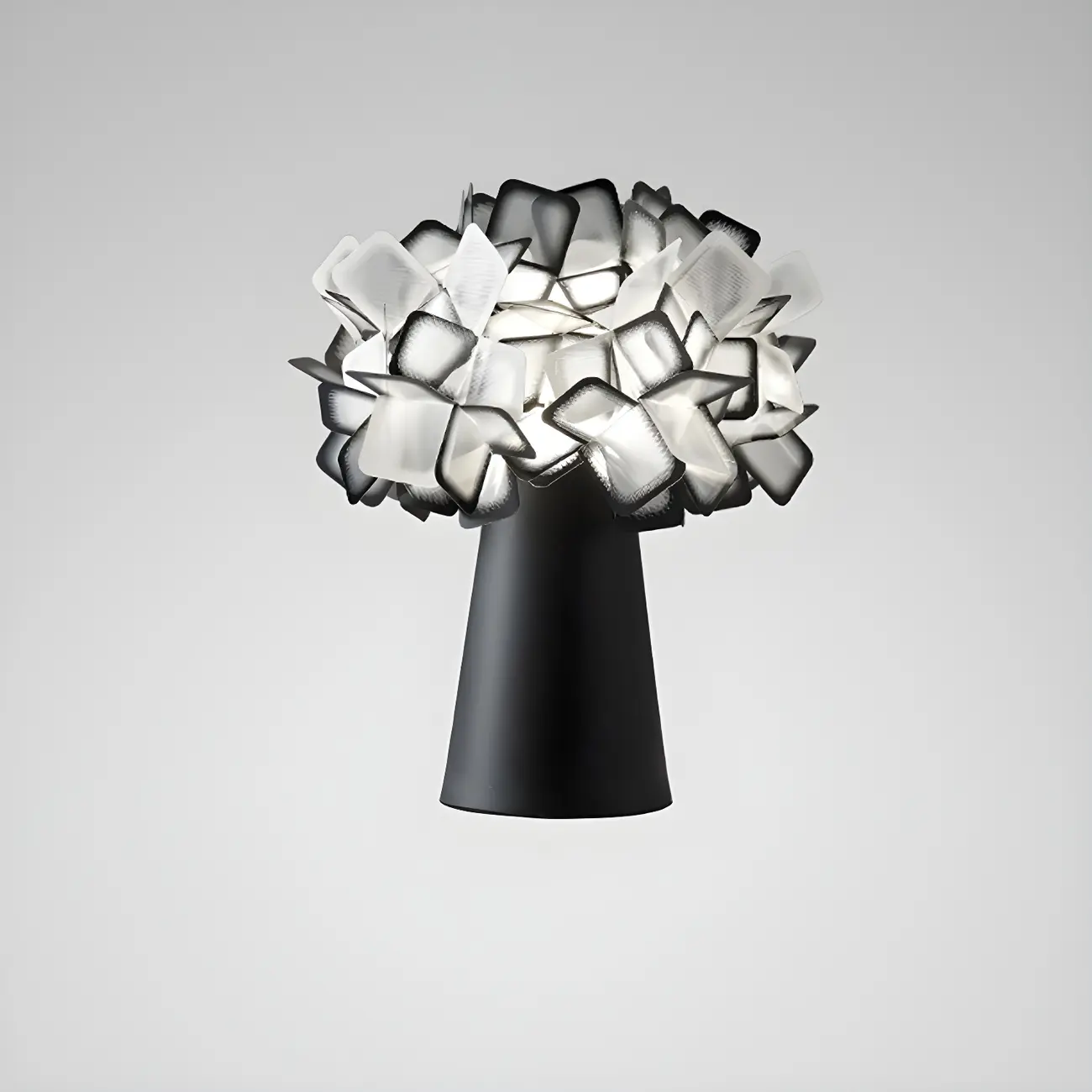 Orange Metal LED Flower Shaped Table Lamp for Bedroom Image - 11 | homeyfad