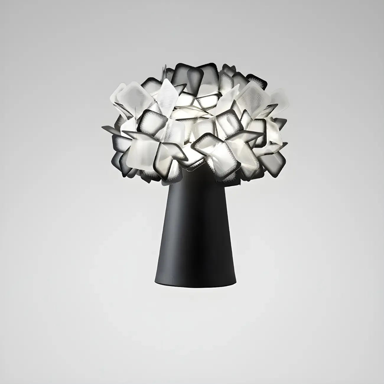 Orange Metal LED Flower Shaped Table Lamp for Bedroom Image - 11