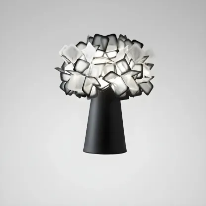Orange Metal LED Flower Shaped Table Lamp for Bedroom Image - 11