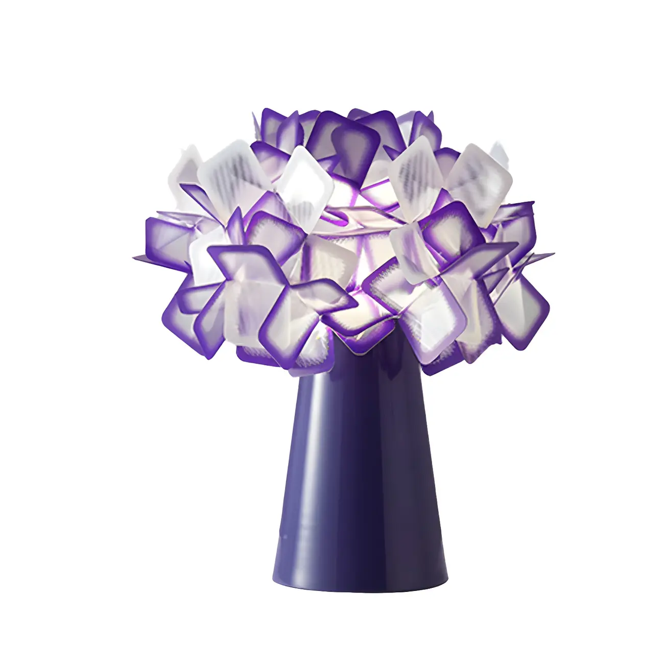 Orange Metal LED Flower Shaped Table Lamp for Bedroom Image - 13 | homeyfad