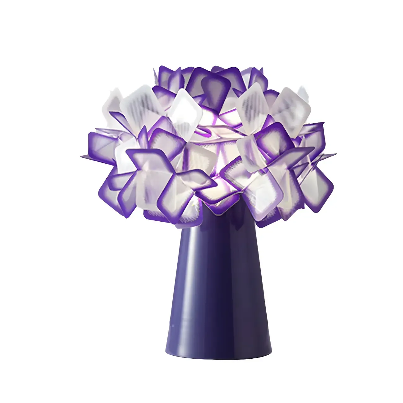 Orange Metal LED Flower Shaped Table Lamp for Bedroom Image - 13