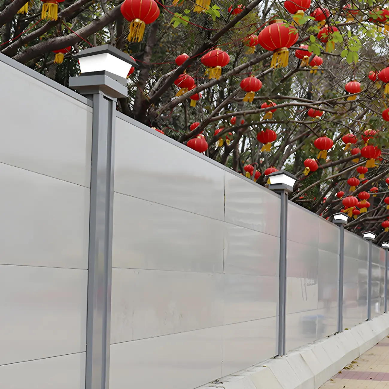 Black Metal Solar Square Pillar Outdoor Light Image - 15 | homeyfad