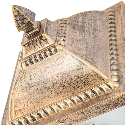 Vintage Metal Bronze Solar Outdoor Post Lights Image - 8