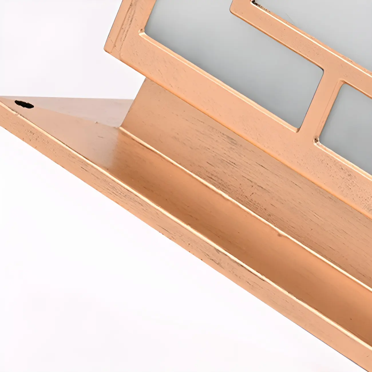 Vintage House-Shape Brass LED Solar Outdoor Post Lights | homeyfad