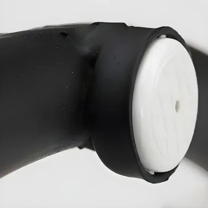 Backless Industrial Round Wooden Bar Stools Image - 14