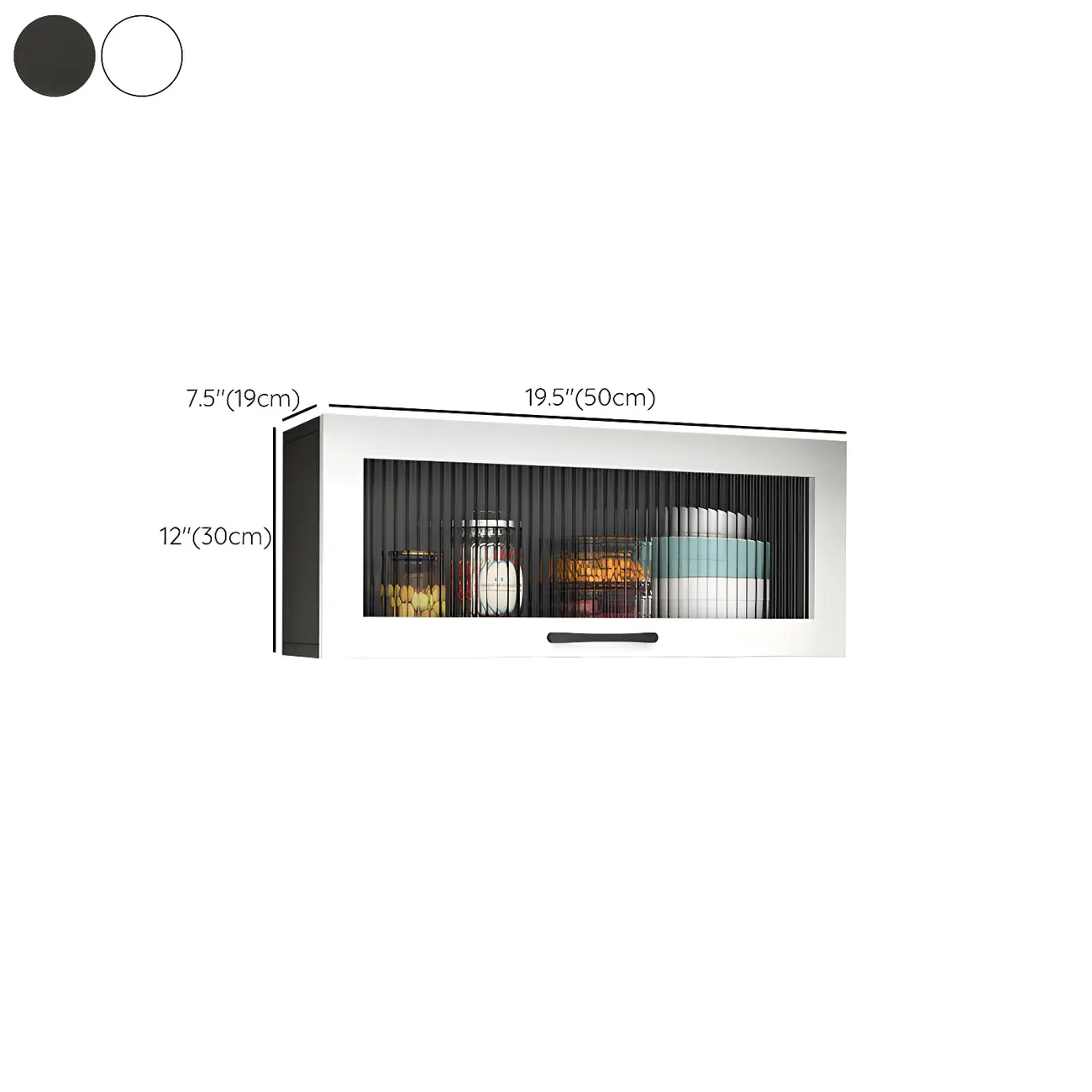 Kitchen White Wood Wall-Mounted Storage China Cabinets #size | homeyfad