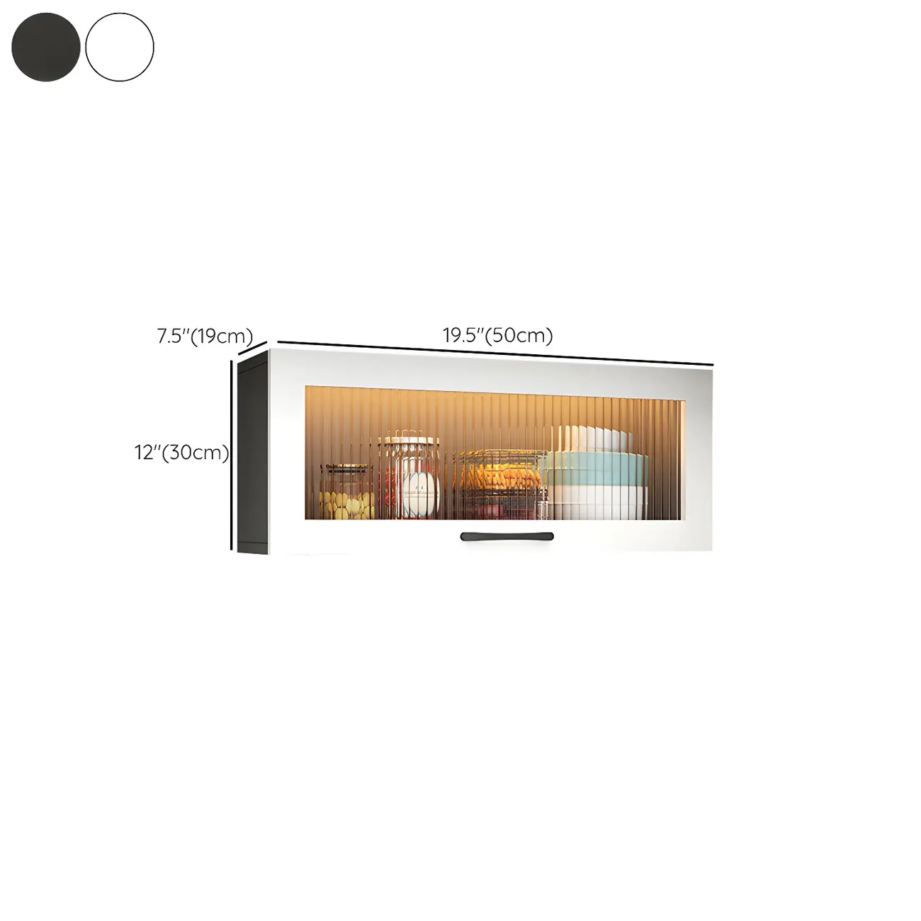 Kitchen White Wood Wall-Mounted Storage China Cabinets Image - 19 | homeyfad