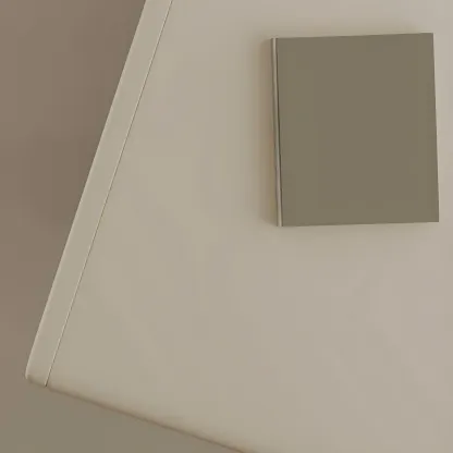 Nordic White-Black Storage Small Nightstand in 3-Layer Image - 12