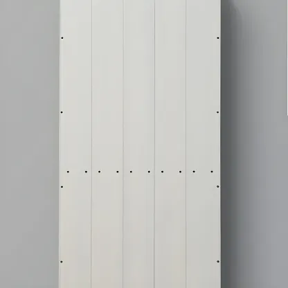 Classic Simple White Rectangular Wood Bookcase Image - 18