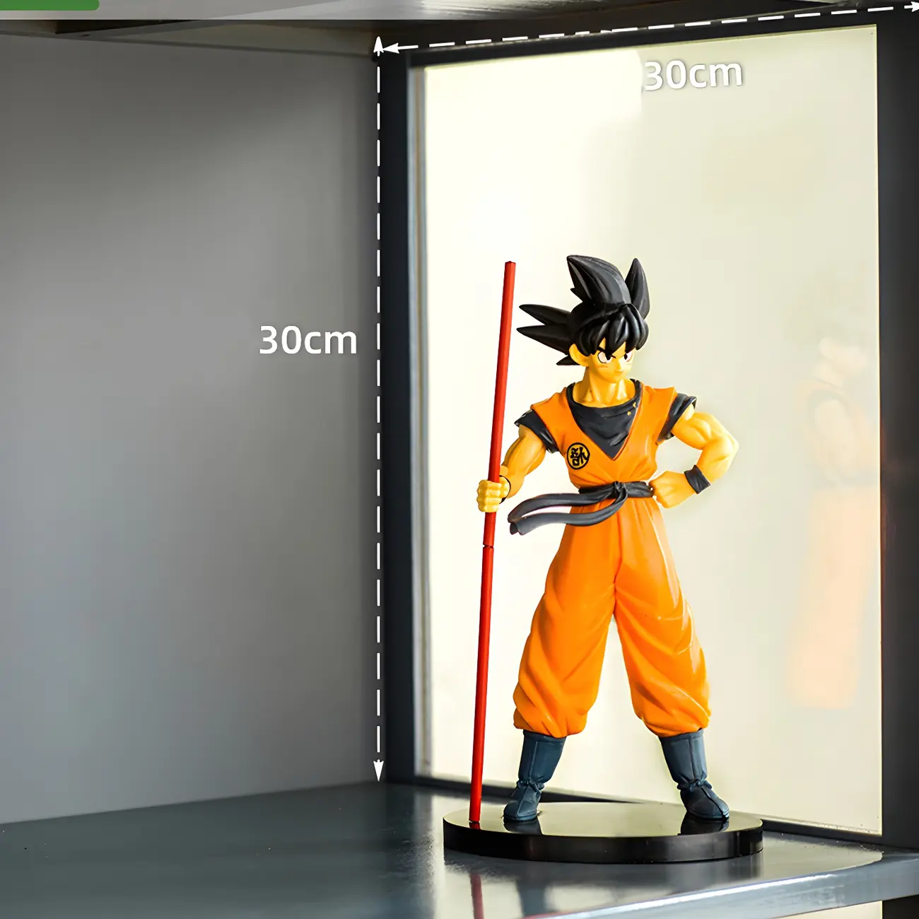 Classic Bamboo Display Cabinet with Acrylic Doors for Home Image - 6 | homeyfad