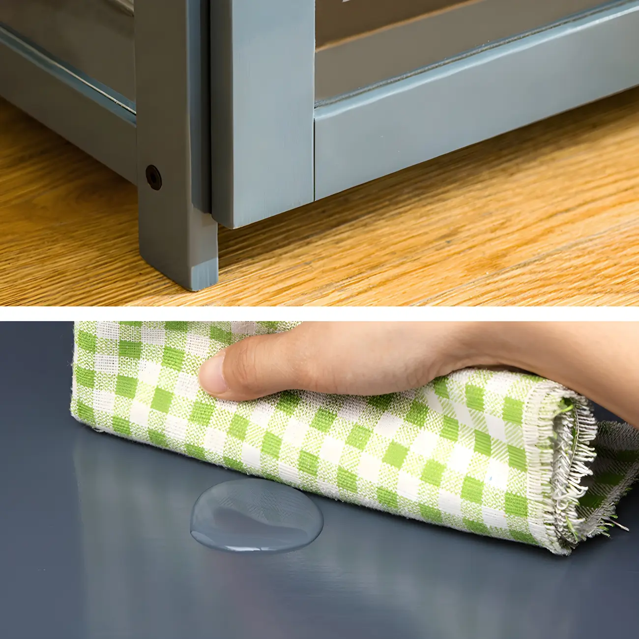 Classic Bamboo Display Cabinet with Acrylic Doors for Home Image - 18 | homeyfad