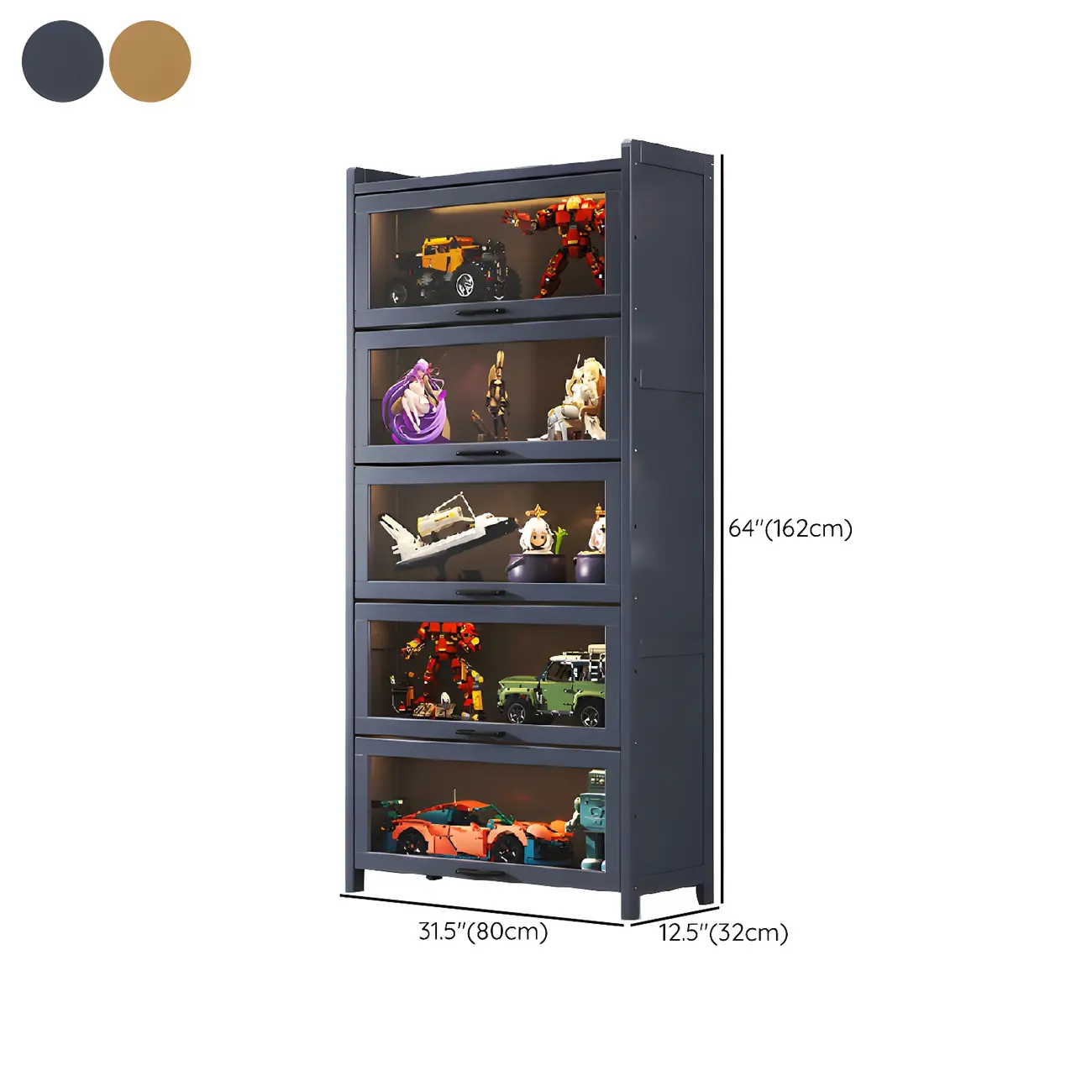 Living Room Modern Gray Bamboo Display Cabinet #size | homeyfad