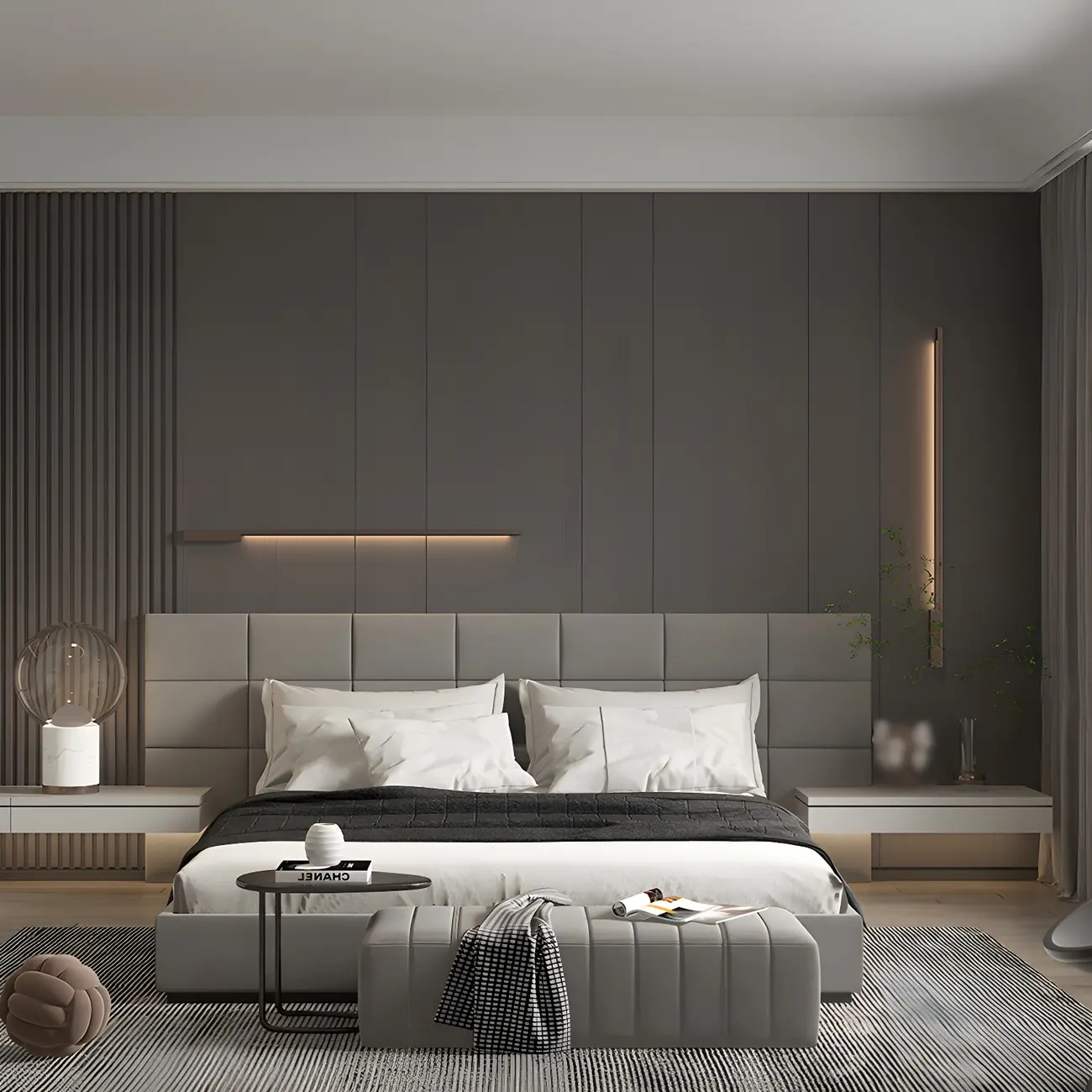 Stylish Sleek Modern Black Linear LED Vanity Wall Light | homeyfad