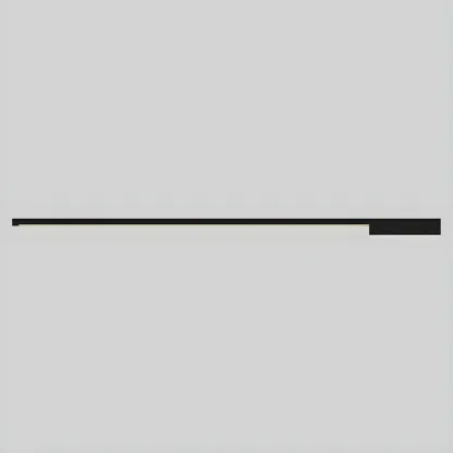 Stylish Sleek Modern Black Linear LED Vanity Wall Light