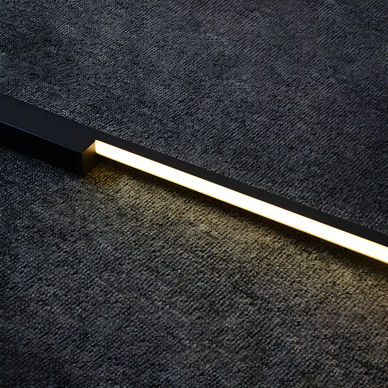 Stylish Sleek Modern Black Linear LED Vanity Wall Light