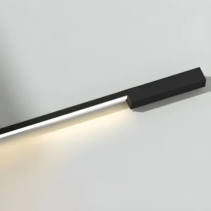 Stylish Sleek Modern Black Linear LED Vanity Wall Light