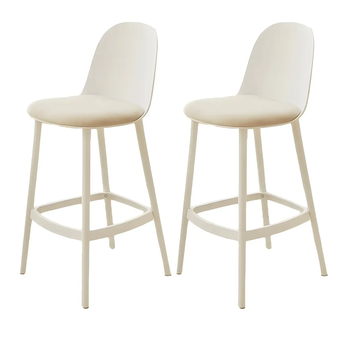 Modern Acrylic Durable Smooth Cushion High Bar Stool Image - 12
