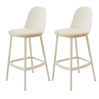 Modern Acrylic Durable Smooth Cushion High Bar Stool Image - 12