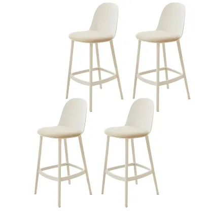 Modern Acrylic Durable Smooth Cushion High Bar Stool Image - 18