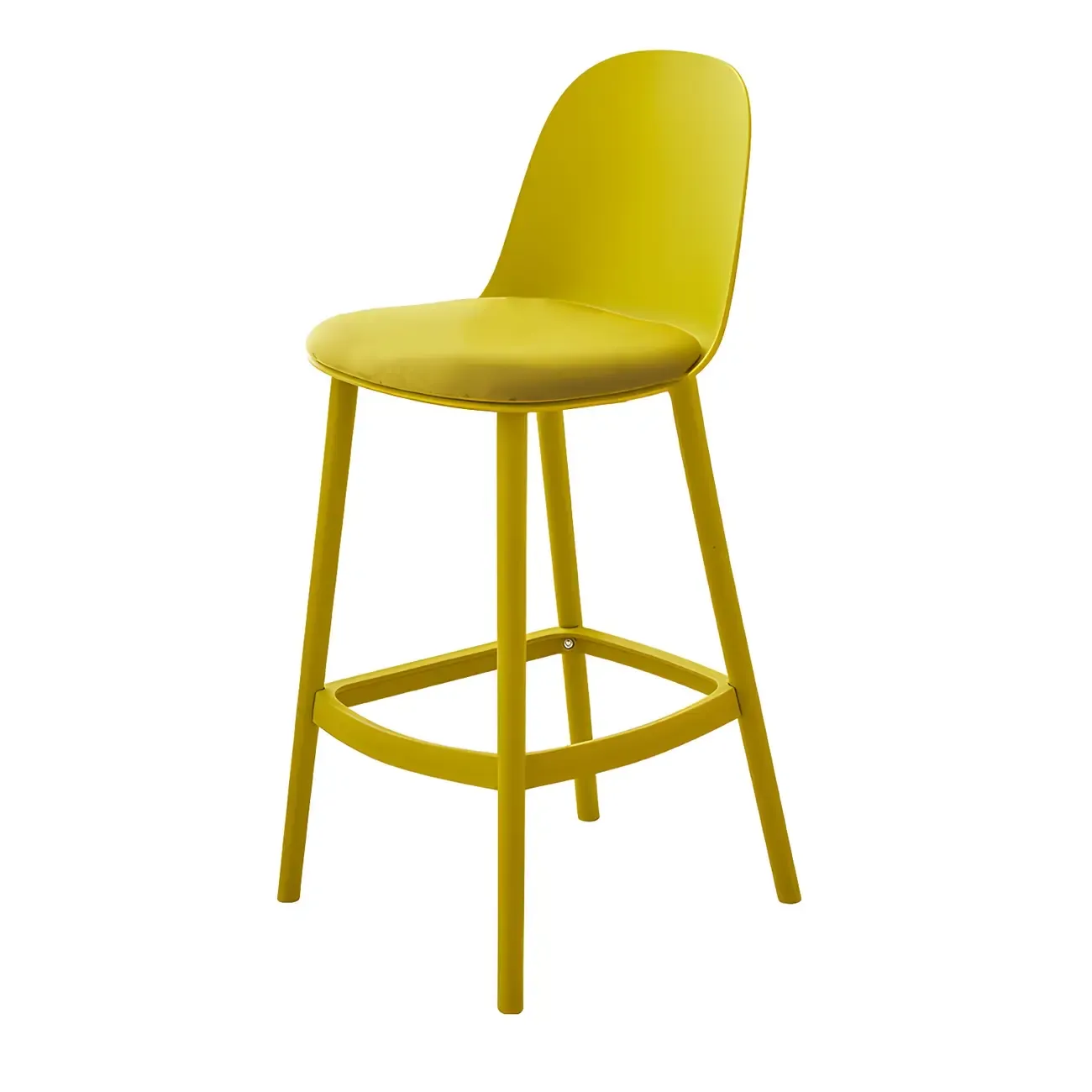 Modern Acrylic Durable Smooth Cushion High Bar Stool Image - 20