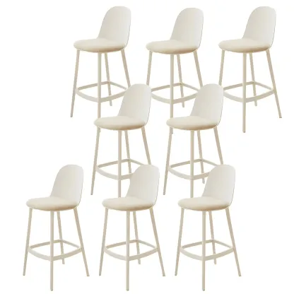 Modern Acrylic Durable Smooth Cushion High Bar Stool Image - 21