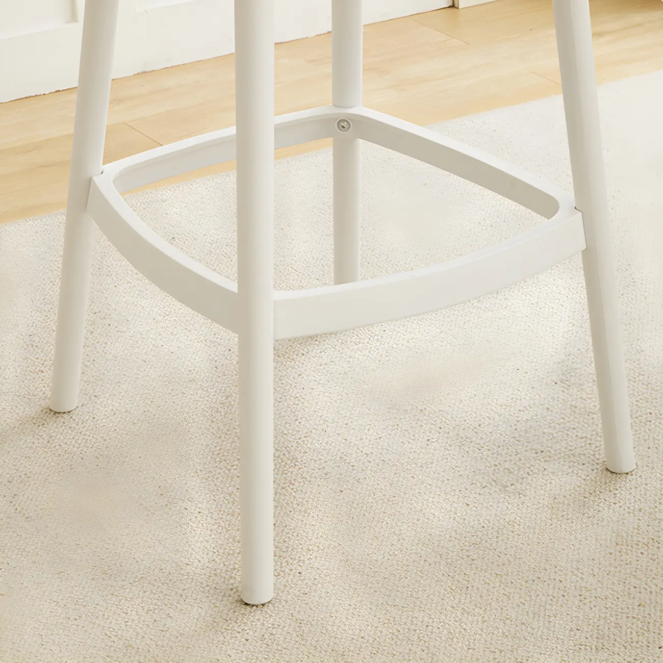 Modern Acrylic Durable Smooth Cushion High Bar Stool Image - 11 | homeyfad
