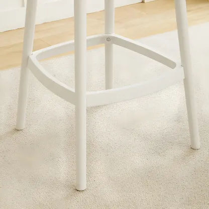 Modern Acrylic Durable Smooth Cushion High Bar Stool Image - 11