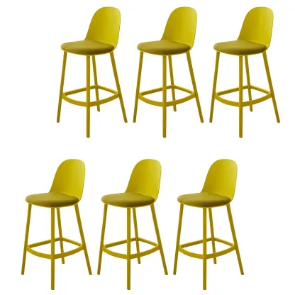 Modern Acrylic Durable Smooth Cushion High Bar Stool Image - 24