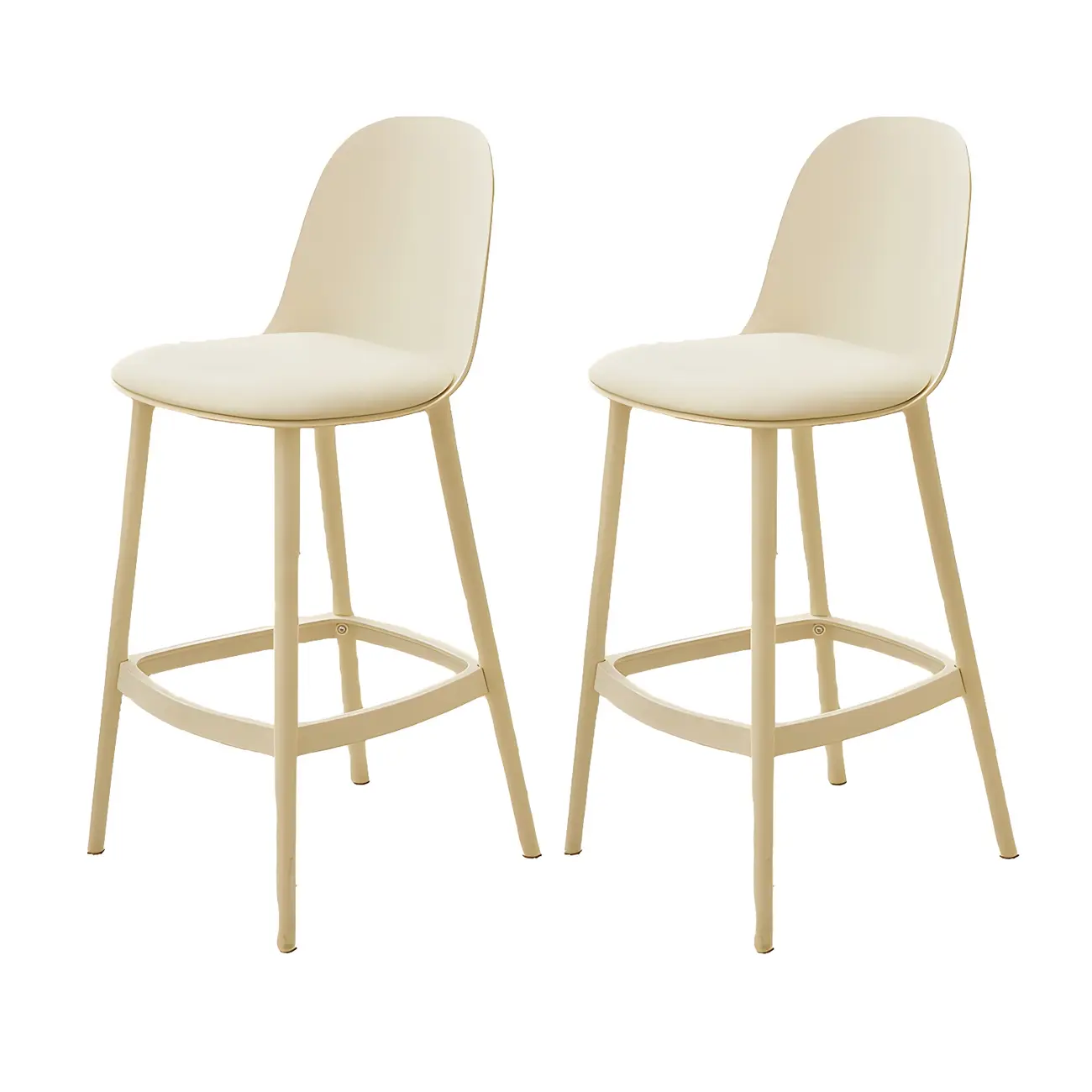 Modern Acrylic Durable Smooth Cushion High Bar Stool Image - 30 | homeyfad