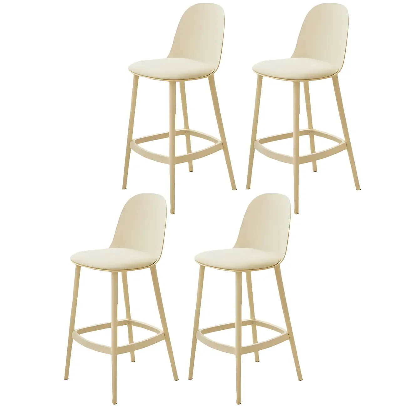 Modern Acrylic Durable Smooth Cushion High Bar Stool Image - 31