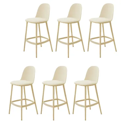 Modern Acrylic Durable Smooth Cushion High Bar Stool Image - 32