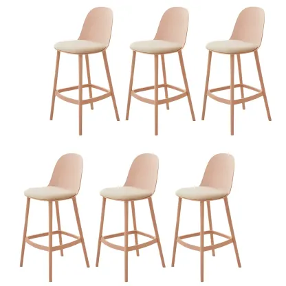 Modern Acrylic Durable Smooth Cushion High Bar Stool Image - 36