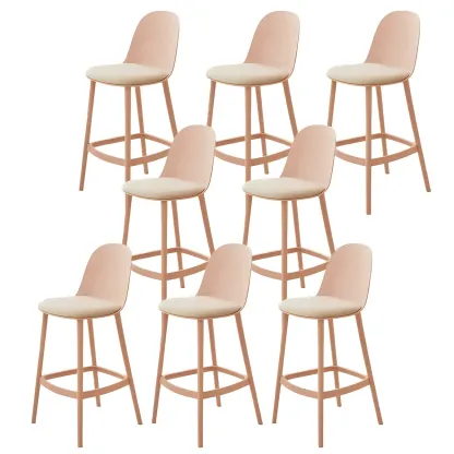 Modern Acrylic Durable Smooth Cushion High Bar Stool Image - 37
