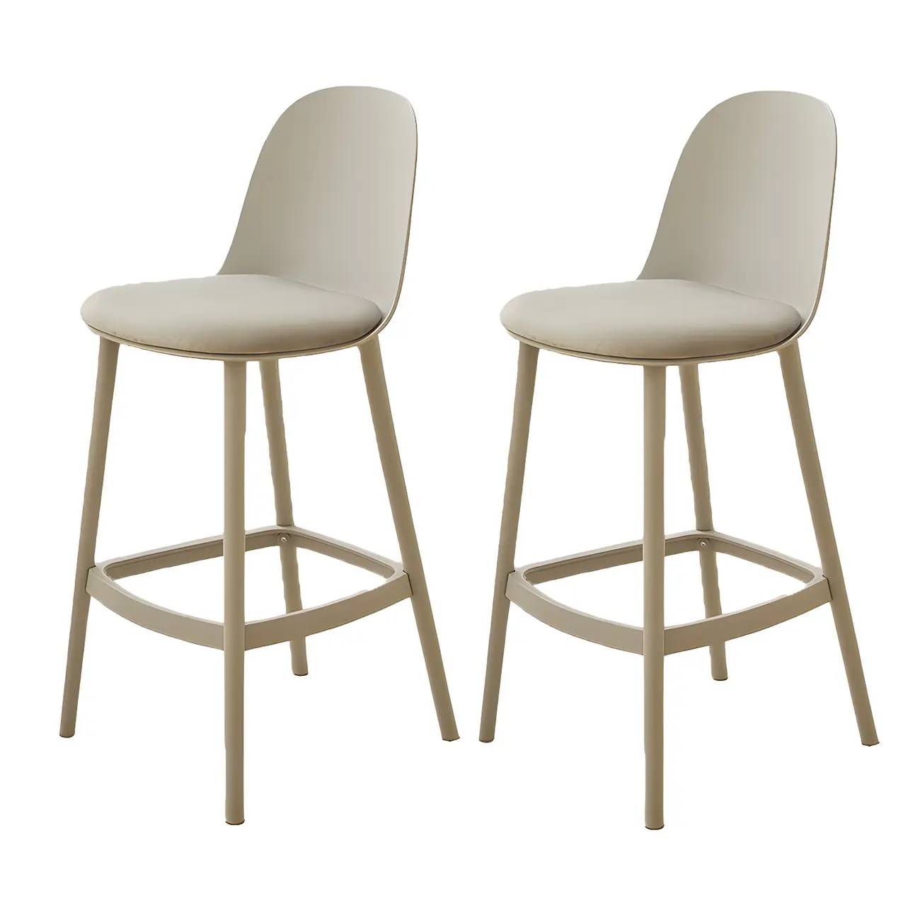 Modern Acrylic Durable Smooth Cushion High Bar Stool Image - 38 | homeyfad