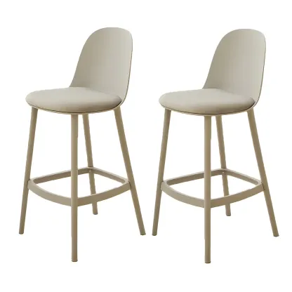 Modern Acrylic Durable Smooth Cushion High Bar Stool Image - 38