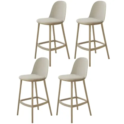 Modern Acrylic Durable Smooth Cushion High Bar Stool Image - 39