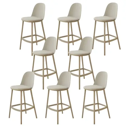 Modern Acrylic Durable Smooth Cushion High Bar Stool Image - 41