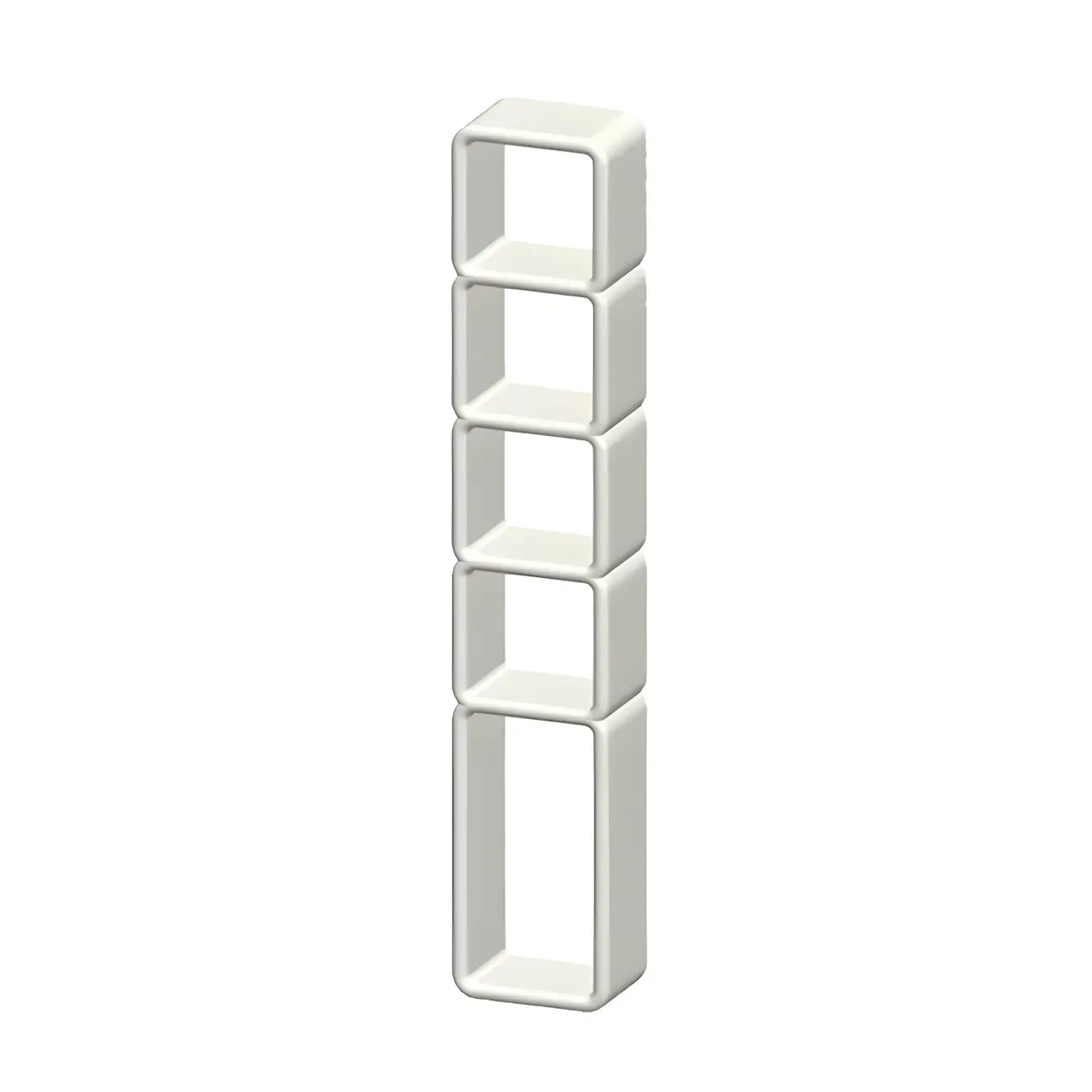 Stylish White Plastic Open Storage Display Cabinet Image - 18 | homeyfad