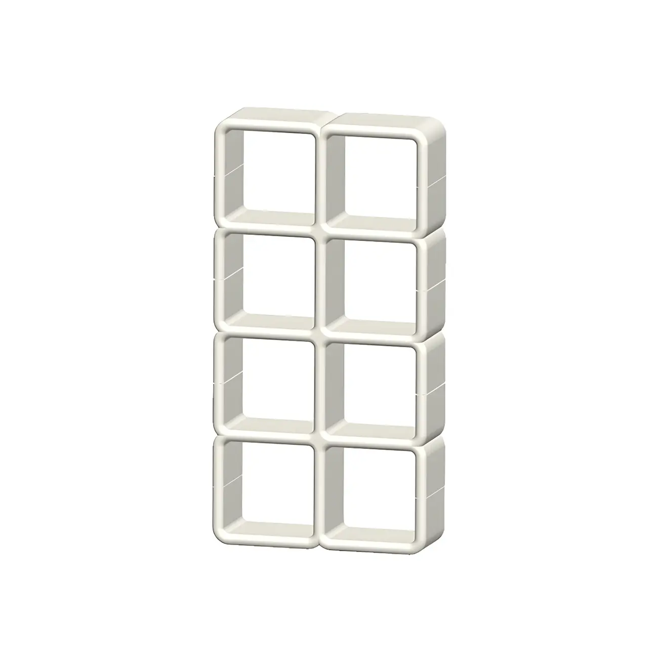 Stylish White Plastic Open Storage Display Cabinet Image - 20 | homeyfad
