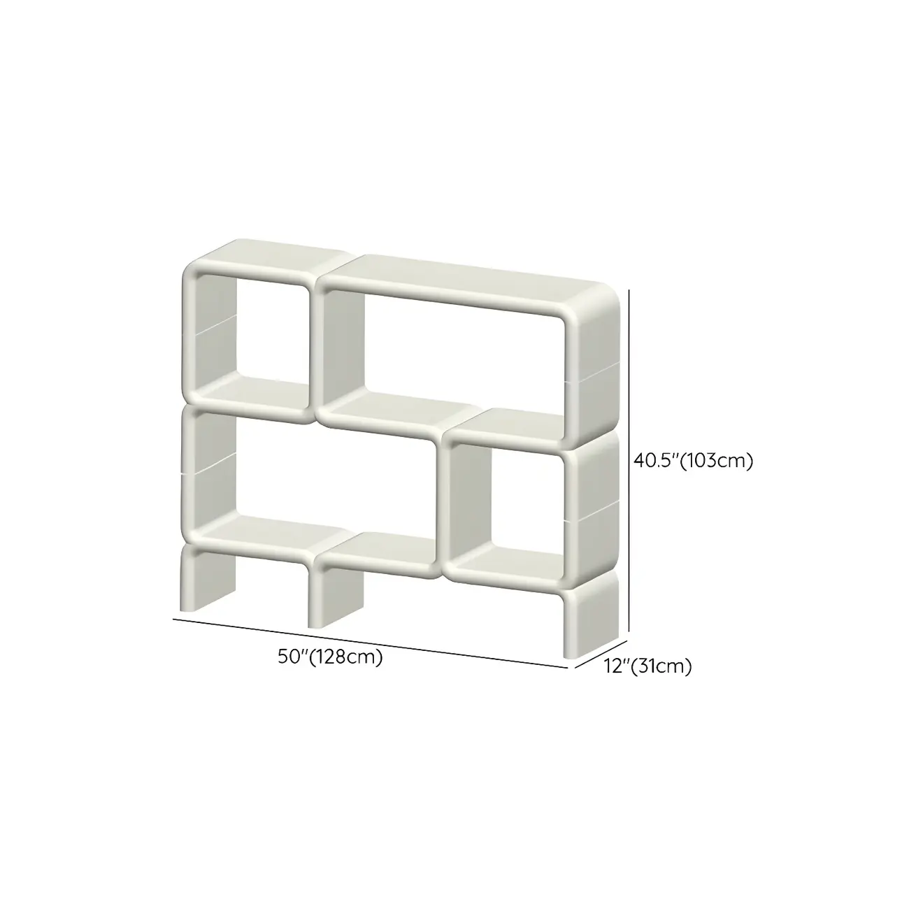 Stylish White Plastic Open Storage Display Cabinet Image - 28 | homeyfad