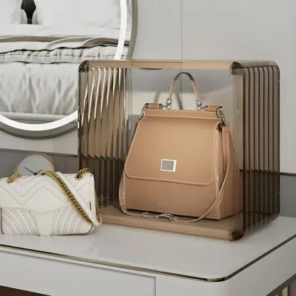 Living Room Stackable Clear Acrylic Display Cabinet Image - 4