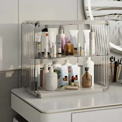 Living Room Stackable Clear Acrylic Display Cabinet Image - 17