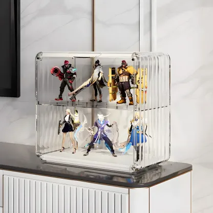 Living Room Stackable Clear Acrylic Display Cabinet Image - 22