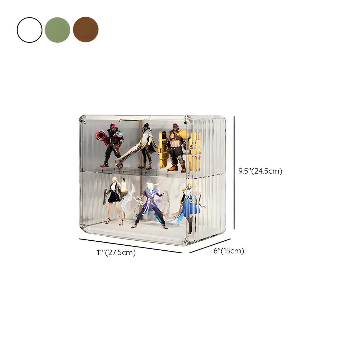 Living Room Stackable Clear Acrylic Display Cabinet #size | homeyfad