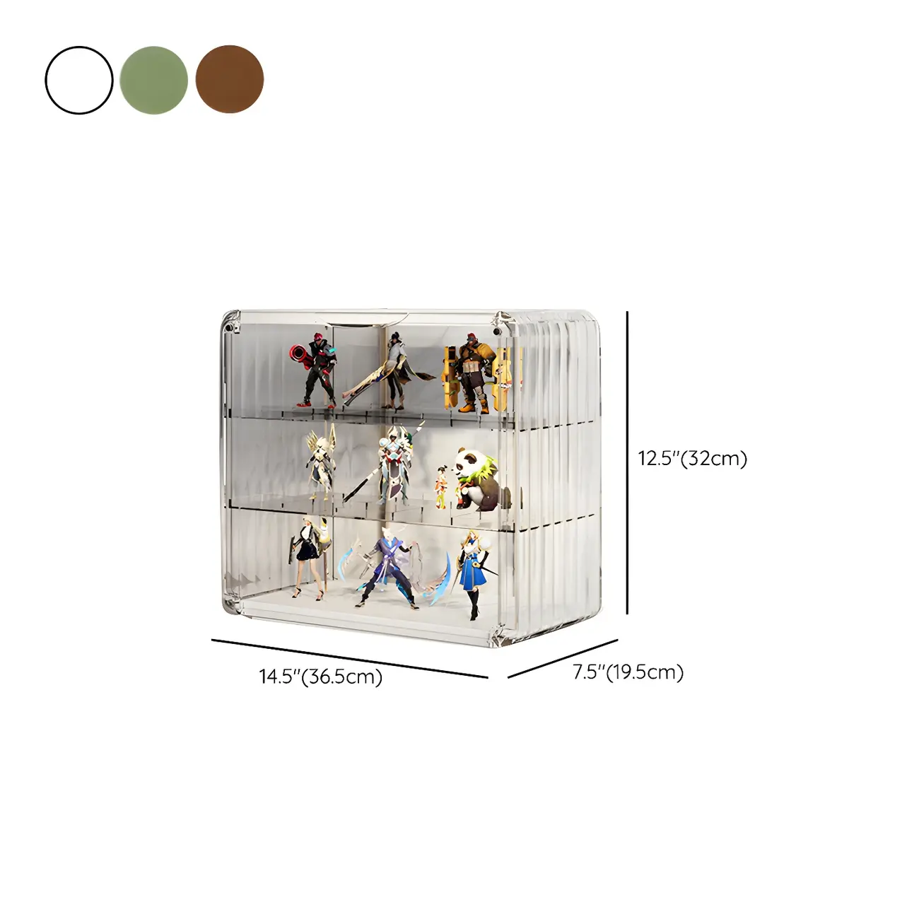 Living Room Stackable Clear Acrylic Display Cabinet Image - 34 | homeyfad