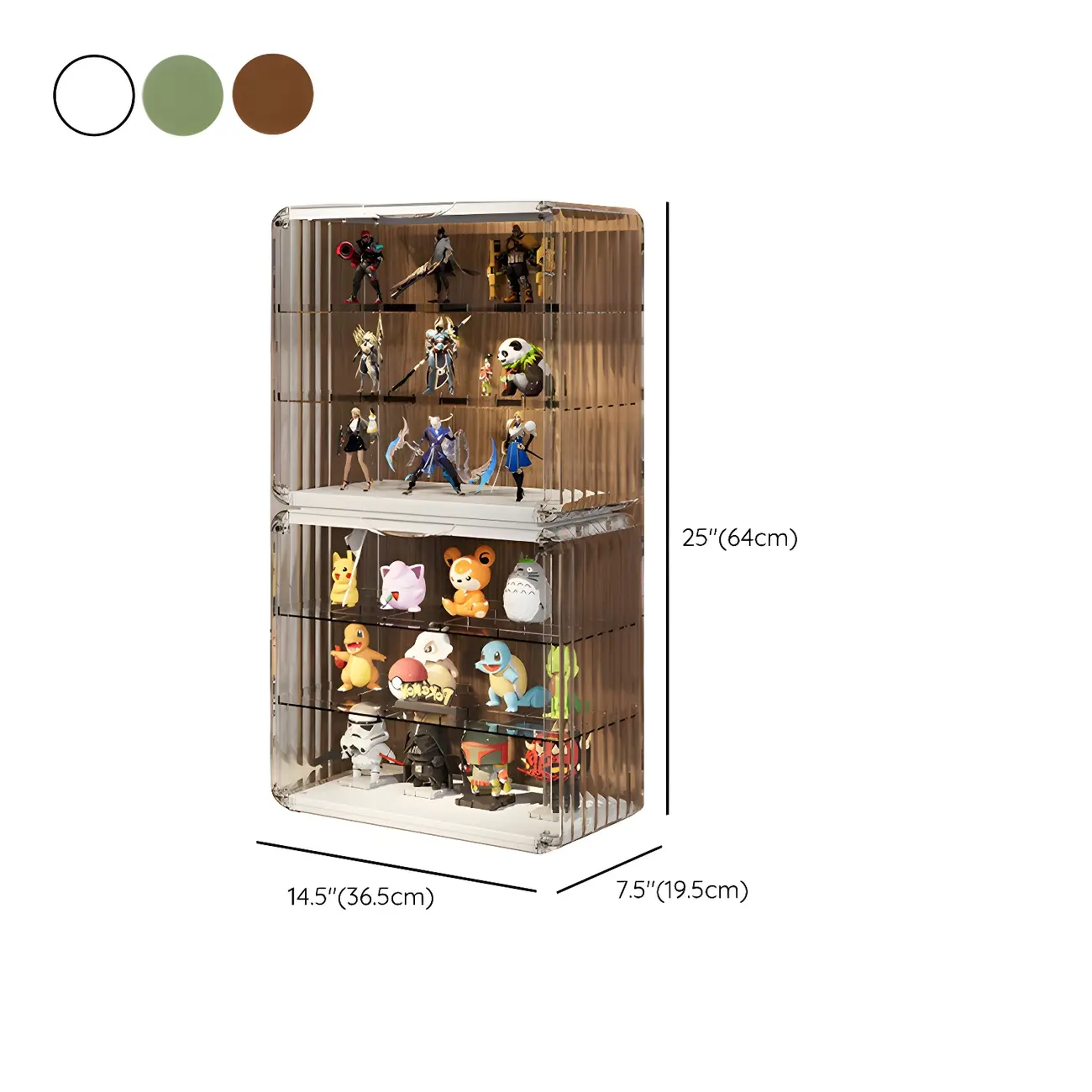 Living Room Stackable Clear Acrylic Display Cabinet Image - 36 | homeyfad